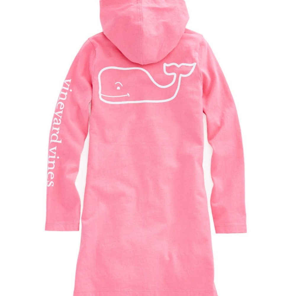 VINEYARD VINES T-shirt hoodie DRESS xs Baby Pink